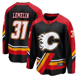 Men's Rejean Lemelin Calgary Flames Fanatics Branded Special Edition 2.0 Jersey - Breakaway Black