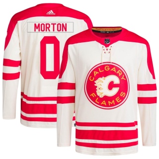 Men's Sam Morton Calgary Flames Adidas 2023 Heritage Classic Primegreen Jersey - Authentic Cream