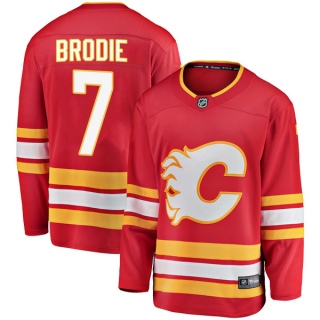 Men's T.J. Brodie Calgary Flames Fanatics Branded Alternate Jersey - Breakaway Red