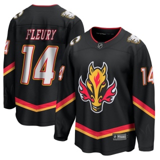 Men's Theoren Fleury Calgary Flames Fanatics Branded Breakaway 2022/23 Alternate Jersey - Premier Black
