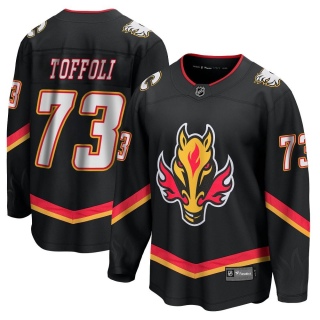Men's Tyler Toffoli Calgary Flames Fanatics Branded Breakaway 2022/23 Alternate Jersey - Premier Black