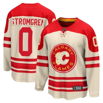 Men's William Stromgren Calgary Flames Fanatics Branded Breakaway 2023 Heritage Classic Jersey - Premier Cream