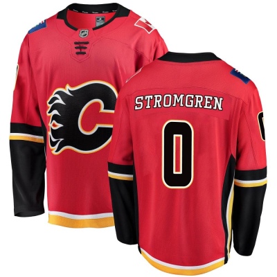 Men's William Stromgren Calgary Flames Fanatics Branded Home Jersey - Breakaway Red