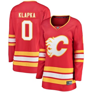 Women's Adam Klapka Calgary Flames Fanatics Branded Alternate Jersey - Breakaway Red