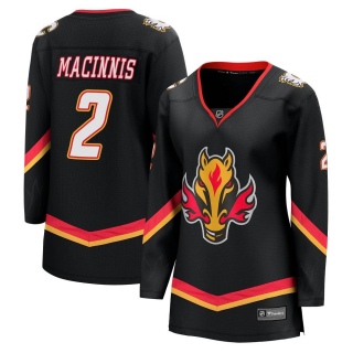 Women's Al MacInnis Calgary Flames Fanatics Branded Breakaway 2022/23 Alternate Jersey - Premier Black