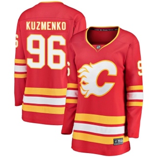 Women's Andrei Kuzmenko Calgary Flames Fanatics Branded Alternate Jersey - Breakaway Red