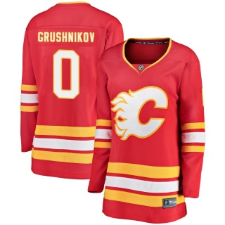 Women's Artem Grushnikov Calgary Flames Fanatics Branded Alternate Jersey - Breakaway Red