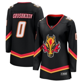 Women's Artem Grushnikov Calgary Flames Fanatics Branded Breakaway 2022/23 Alternate Jersey - Premier Black