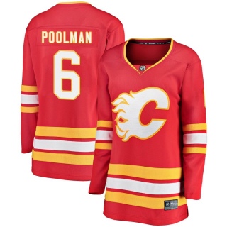 Women's Colton Poolman Calgary Flames Fanatics Branded Alternate Jersey - Breakaway Red