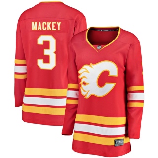 Women's Connor Mackey Calgary Flames Fanatics Branded Alternate Jersey - Breakaway Red