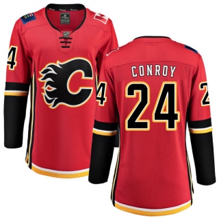 Women's Craig Conroy Calgary Flames Fanatics Branded Home Jersey - Breakaway Red