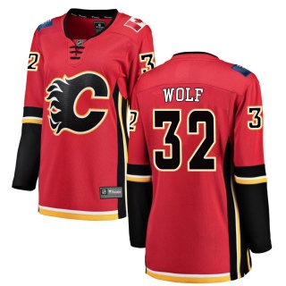 Women's Dustin Wolf Calgary Flames Fanatics Branded Home Jersey - Breakaway Red