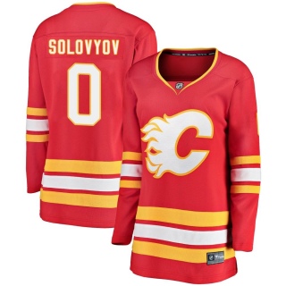 Women's Ilya Solovyov Calgary Flames Fanatics Branded Alternate Jersey - Breakaway Red