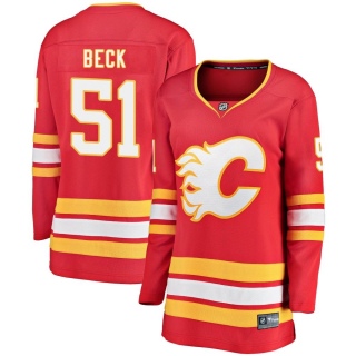 Women's Jack Beck Calgary Flames Fanatics Branded Alternate Jersey - Breakaway Red