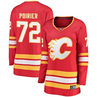 Women's Jeremie Poirier Calgary Flames Fanatics Branded Alternate Jersey - Breakaway Red