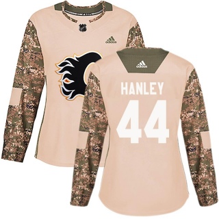 Women's Joel Hanley Calgary Flames Adidas Veterans Day Practice Jersey - Authentic Camo