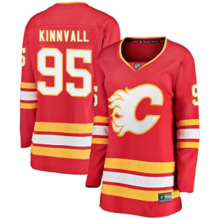 Women's Johannes Kinnvall Calgary Flames Fanatics Branded Alternate Jersey - Breakaway Red