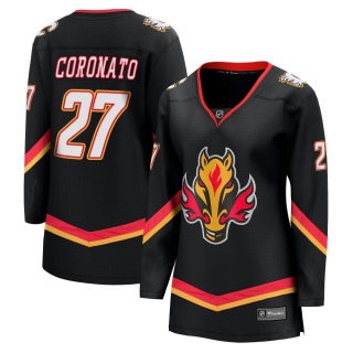 Women's Matt Coronato Calgary Flames Fanatics Branded Breakaway 2022/23 Alternate Jersey - Premier Black