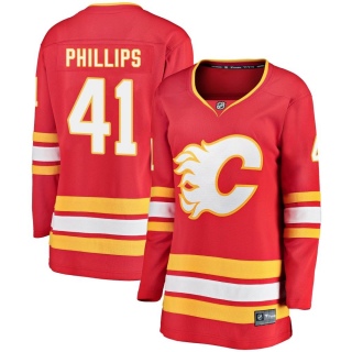 Women's Matthew Phillips Calgary Flames Fanatics Branded Alternate Jersey - Breakaway Red