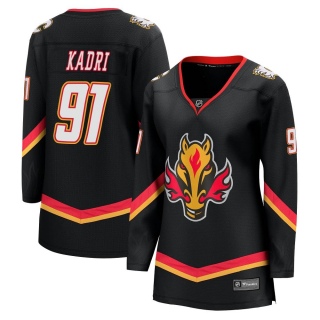 Women's Nazem Kadri Calgary Flames Fanatics Branded Breakaway 2022/23 Alternate Jersey - Premier Black