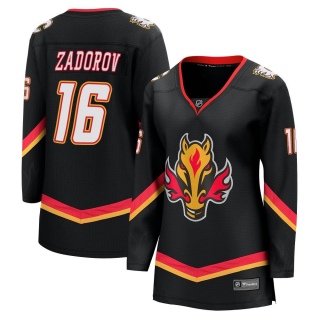Women's Nikita Zadorov Calgary Flames Fanatics Branded Breakaway 2022/23 Alternate Jersey - Premier Black