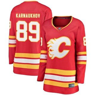 Women's Pavel Karnaukhov Calgary Flames Fanatics Branded Alternate Jersey - Breakaway Red