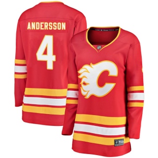 Women's Rasmus Andersson Calgary Flames Fanatics Branded Alternate Jersey - Breakaway Red