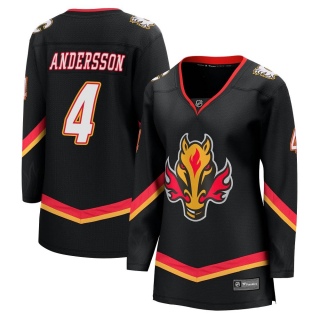Women's Rasmus Andersson Calgary Flames Fanatics Branded Breakaway 2022/23 Alternate Jersey - Premier Black