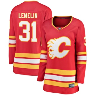 Women's Rejean Lemelin Calgary Flames Fanatics Branded Alternate Jersey - Breakaway Red