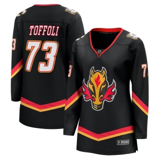 Women's Tyler Toffoli Calgary Flames Fanatics Branded Breakaway 2022/23 Alternate Jersey - Premier Black