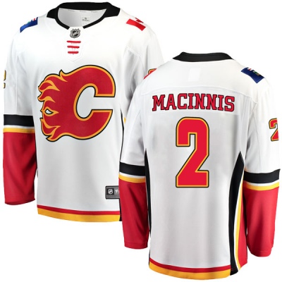 Youth Al MacInnis Calgary Flames Fanatics Branded Away Jersey - Breakaway White