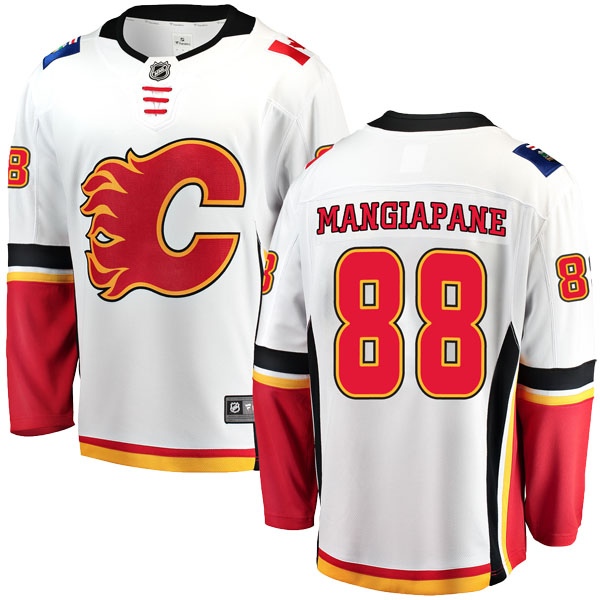 Youth Andrew Mangiapane Calgary Flames Fanatics Branded Away Jersey - Breakaway White