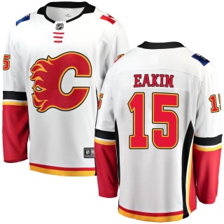 Youth Cody Eakin Calgary Flames Fanatics Branded Away Jersey - Breakaway White