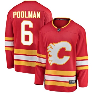 Youth Colton Poolman Calgary Flames Fanatics Branded Alternate Jersey - Breakaway Red