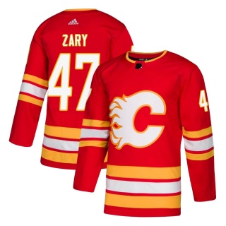 Youth Connor Zary Calgary Flames Adidas Alternate Jersey - Authentic Red