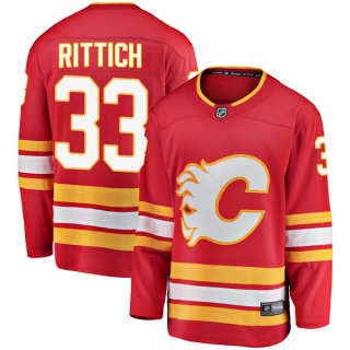 Youth David Rittich Calgary Flames Fanatics Branded Alternate Jersey - Breakaway Red
