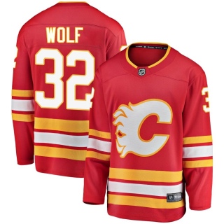 Youth Dustin Wolf Calgary Flames Fanatics Branded Alternate Jersey - Breakaway Red