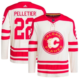 Youth Jakob Pelletier Calgary Flames Adidas 2023 Heritage Classic Primegreen Jersey - Authentic Cream