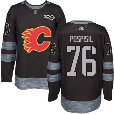 Youth Martin Pospisil Calgary Flames 1917- 100th Anniversary Jersey - Authentic Black