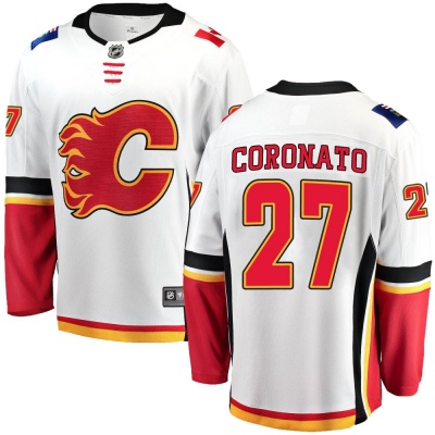 Youth Matt Coronato Calgary Flames Fanatics Branded Away Jersey - Breakaway White