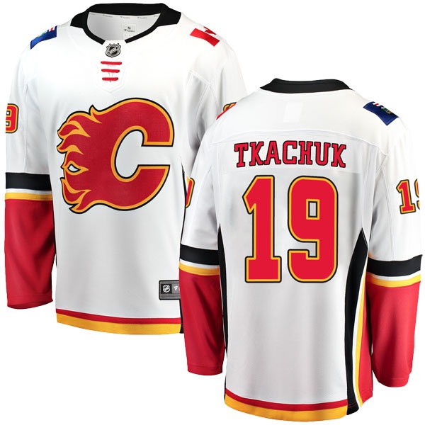 Youth Matthew Tkachuk Calgary Flames Fanatics Branded Away Jersey - Breakaway White
