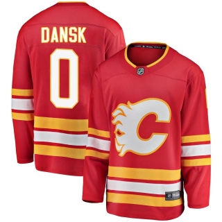 Youth Oscar Dansk Calgary Flames Fanatics Branded Alternate Jersey - Breakaway Red