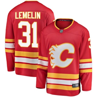 Youth Rejean Lemelin Calgary Flames Fanatics Branded Alternate Jersey - Breakaway Red