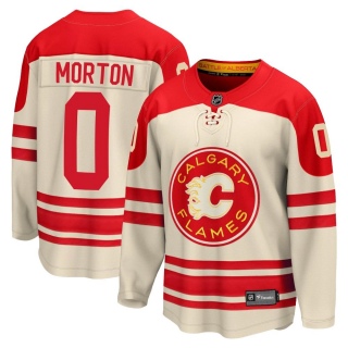 Youth Sam Morton Calgary Flames Fanatics Branded Breakaway 2023 Heritage Classic Jersey - Premier Cream